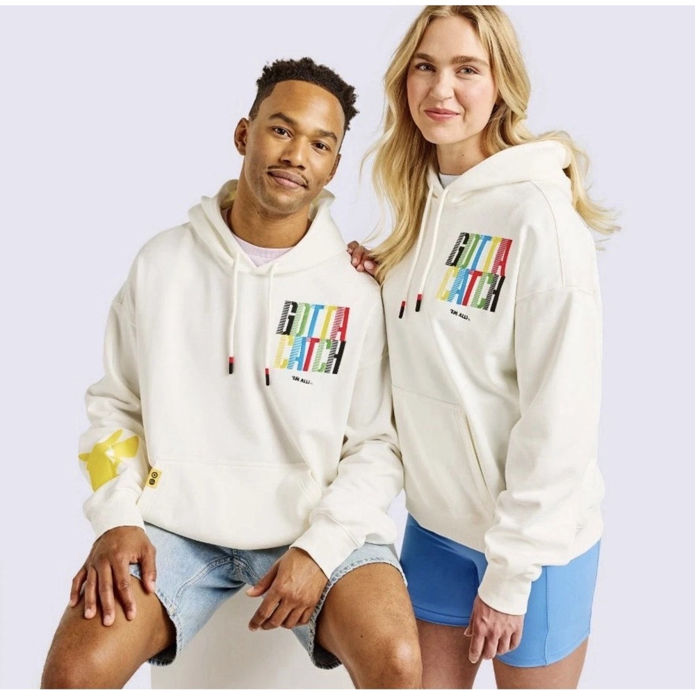 Pokémon x Target Exclusive Gotta Catch 'Em All White Adult Hoodie XL